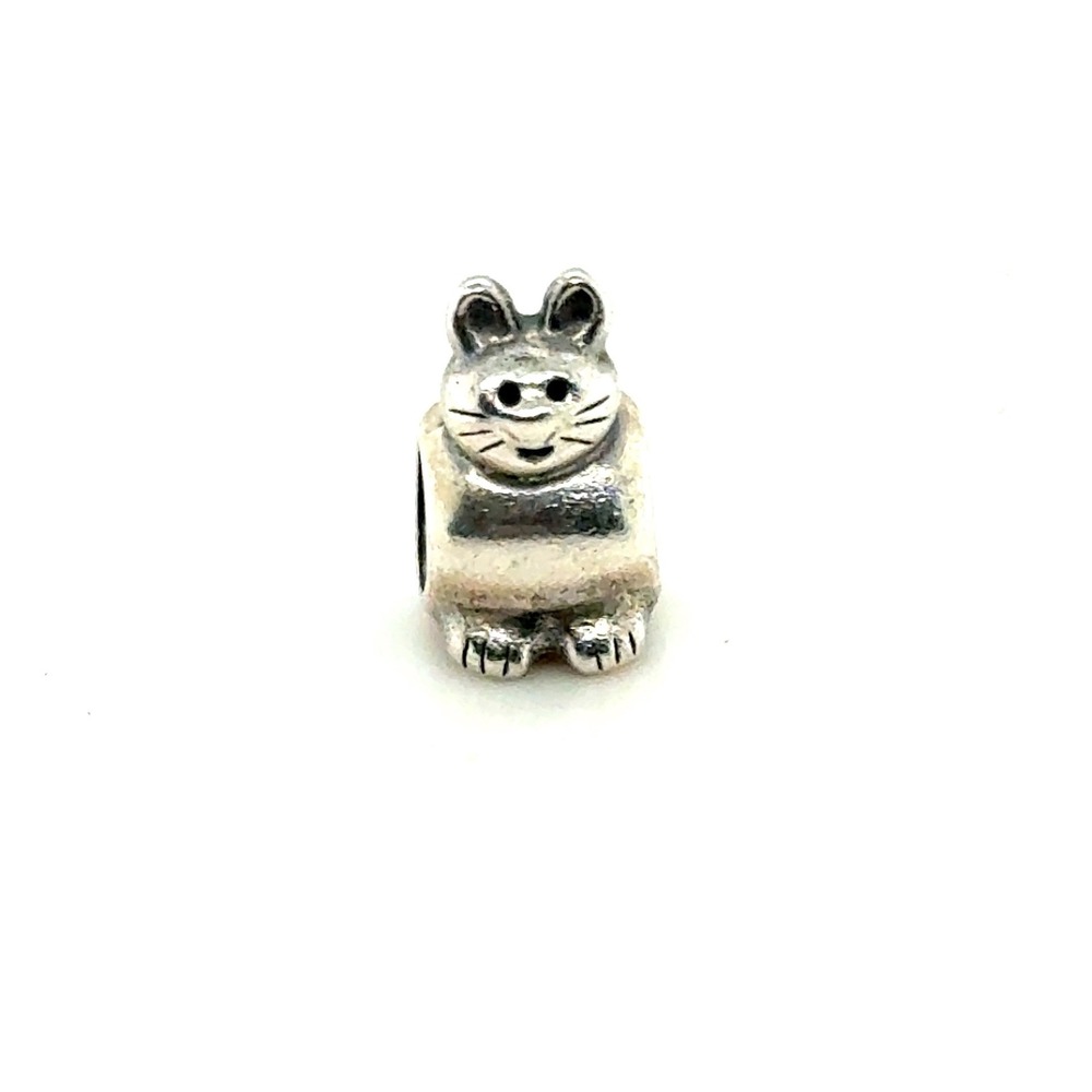 Pandora Sweet Cat Charm 790425 Sterling Silver ALE 925 Retired Animal Bead